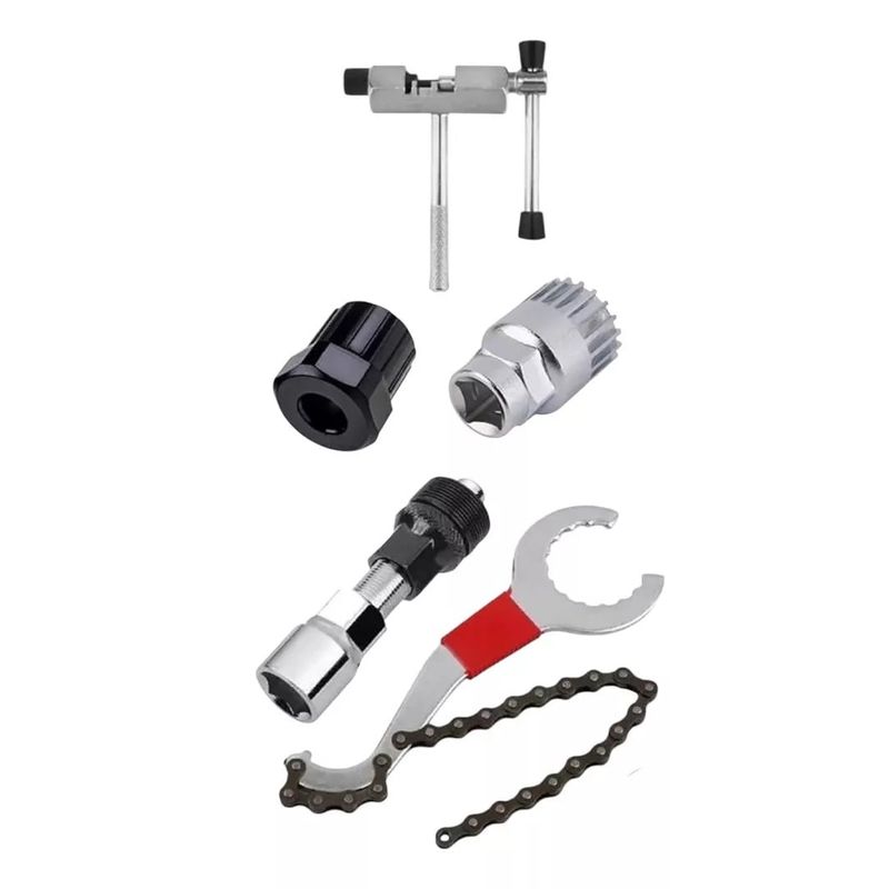 GENERICO - Kit Herramientas Bici Extractor Corta Cadena Llave Biela