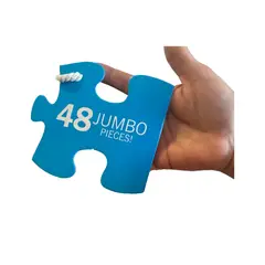 GENERICO - Rompecabezas Puzzle 48 piezas tamaño jumbo - Verde