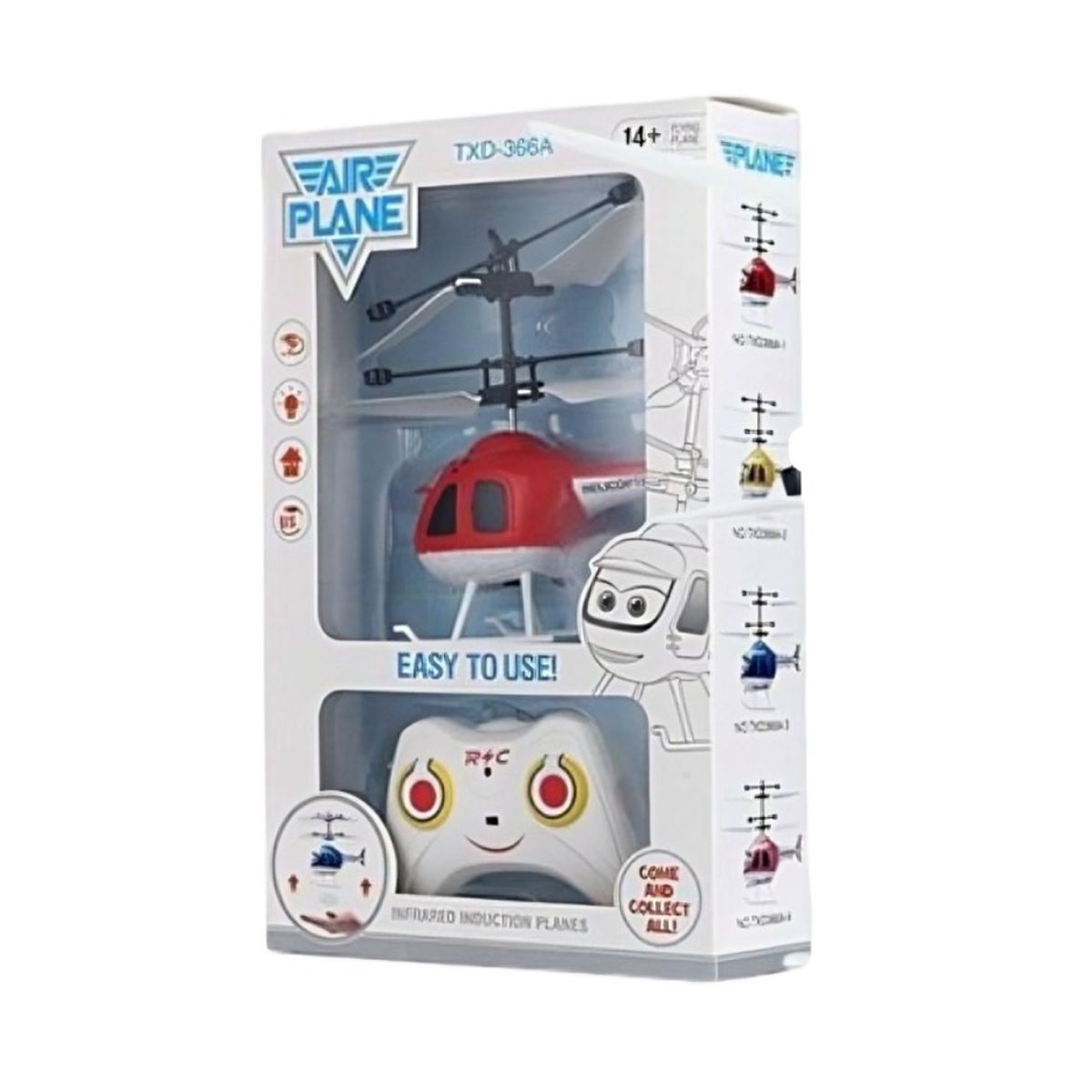 OEM - Helicoptero Infantil con control Rojo