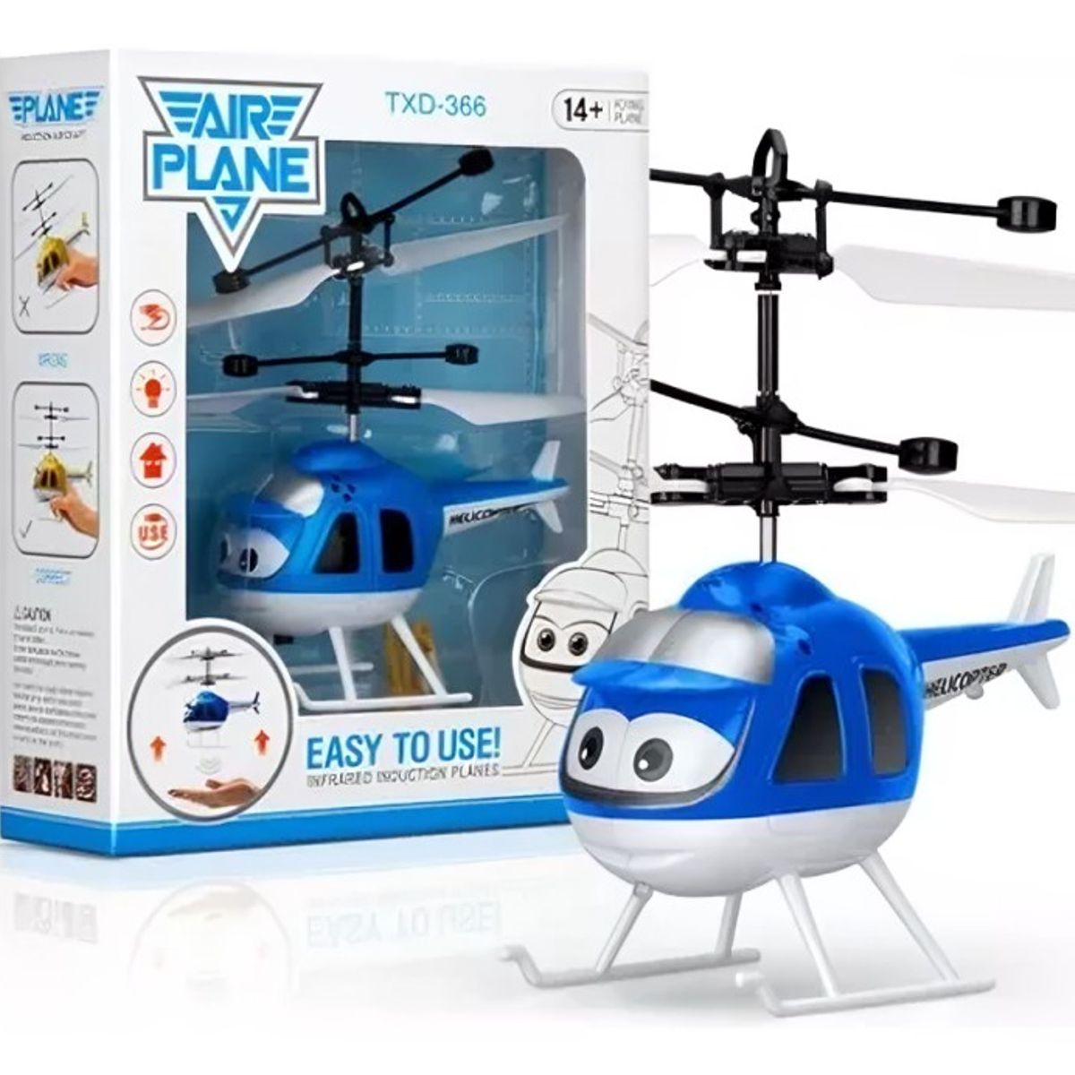 OEM - Helicóptero  Infantil  sin control Azul