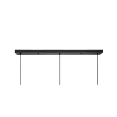 ELECTRICA STORE - Base 70CM Rectangular 3 Lámparas D20cm