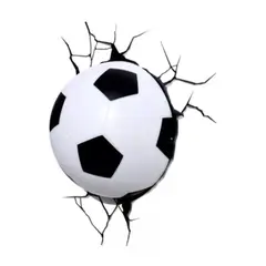 3D LIGHT FX - Lámpara Mural 3D Balón de Fútbol Decorativo