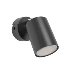 EGLO - Foco Sobrepuesto Reciso Acero Negro DM60 GU10 1x5W IP20 Cod74006