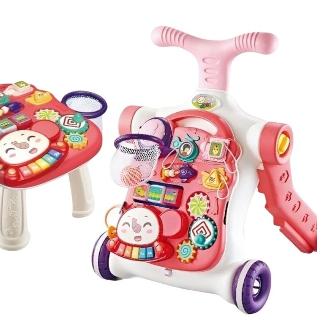 OEM - Caminador Bebe 5 en 1 Rosado