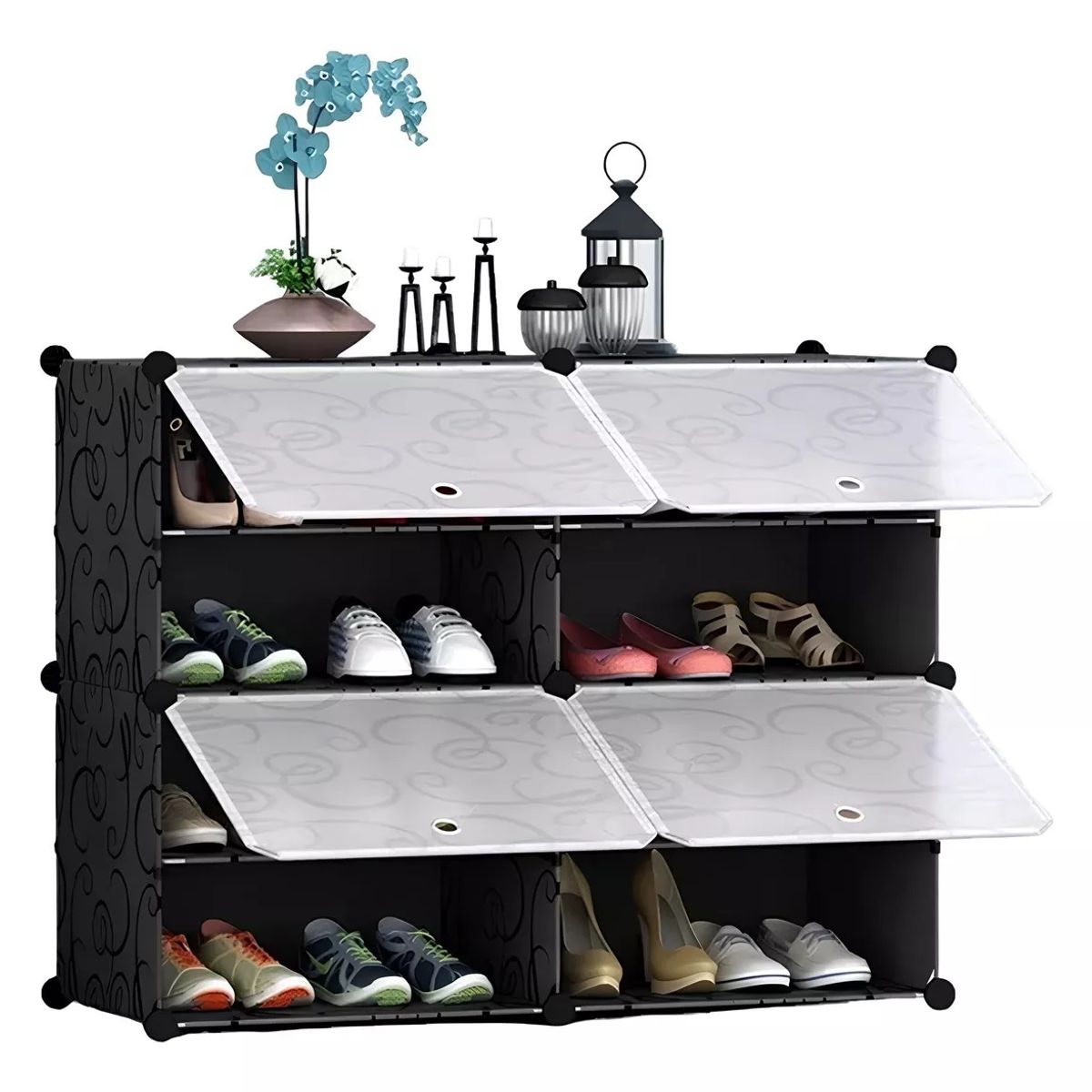 GENERICO - Zapatero Organizador De Zapatos 2 Pisos Estrecho Bonito