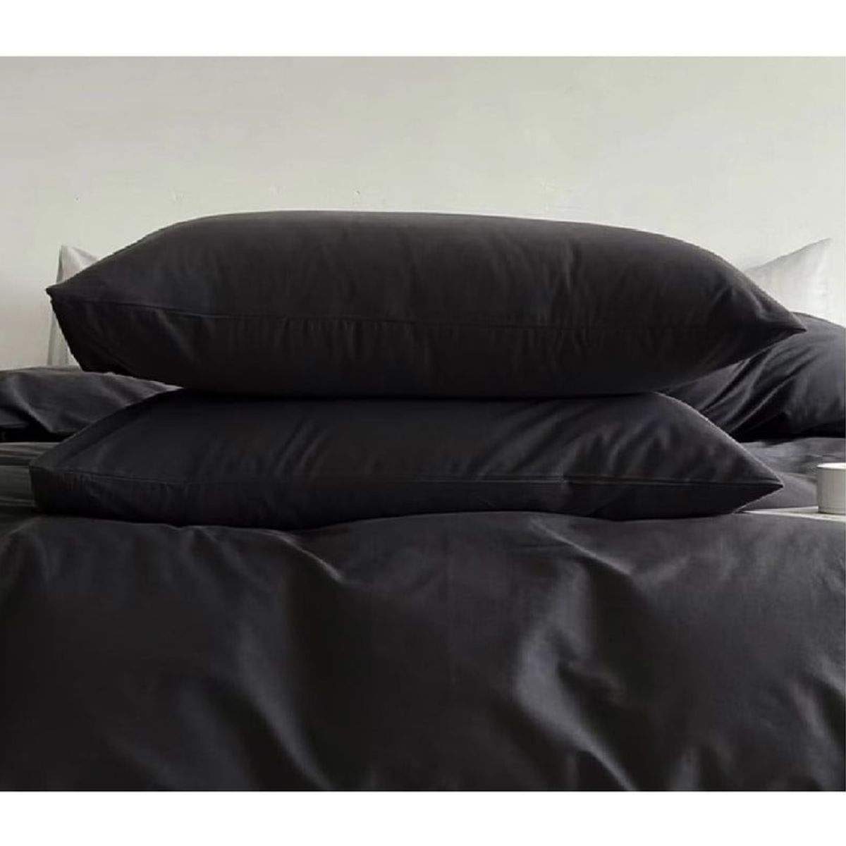 ANGELES DEL HOGAR - Pack 2 Fundas De Almohadas III Musas Color Negro YZ6193