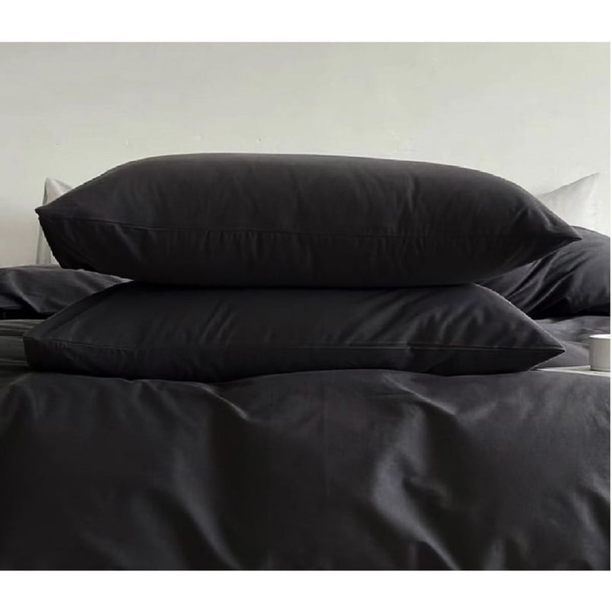 ANGELES DEL HOGAR - Pack 2 Fundas De Almohadas III Musas Color Negro YZ6193