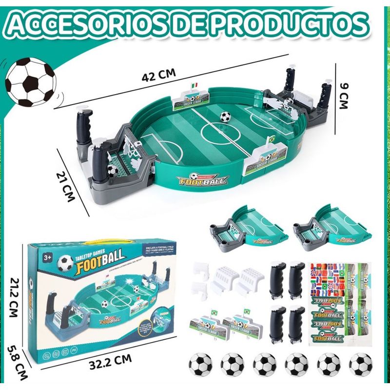 GENERICO - Mini Futbolín De Tablero Juegos Fútbol Juguete Mesa Niños
