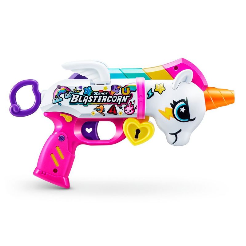 X-SHOT - LANZA DARDOS UNICORNIO SKINS CON 16 DARDOS X-SHOT