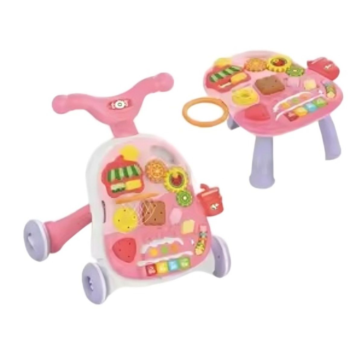 OEM - Andador de BEBE 4 en 1 Rosado