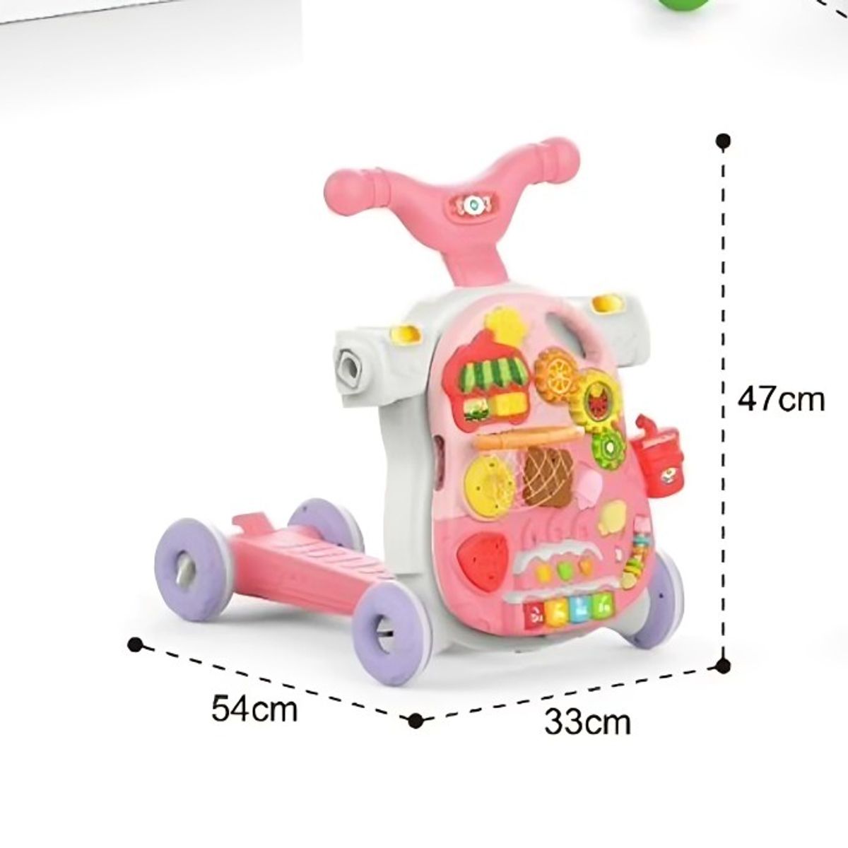 OEM - Andador de BEBE 4 en 1 Rosado