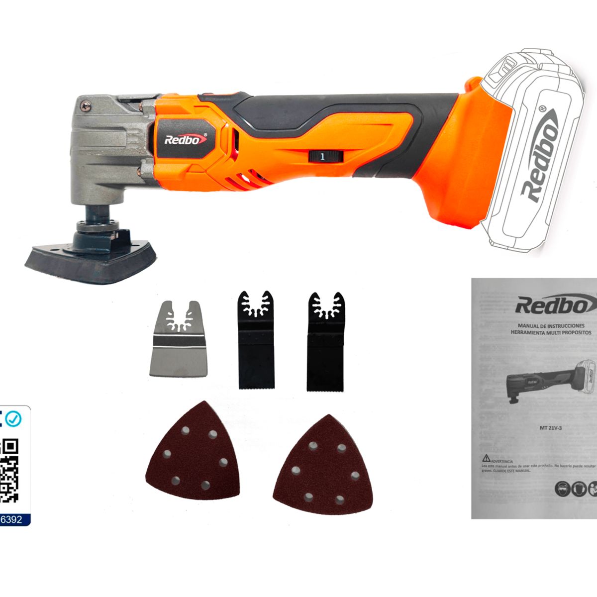 REDBO - Herramienta Multipropósito Inalámbrica Redbo MT 21V-3 21V (Solo Herramienta - Sin Batería)