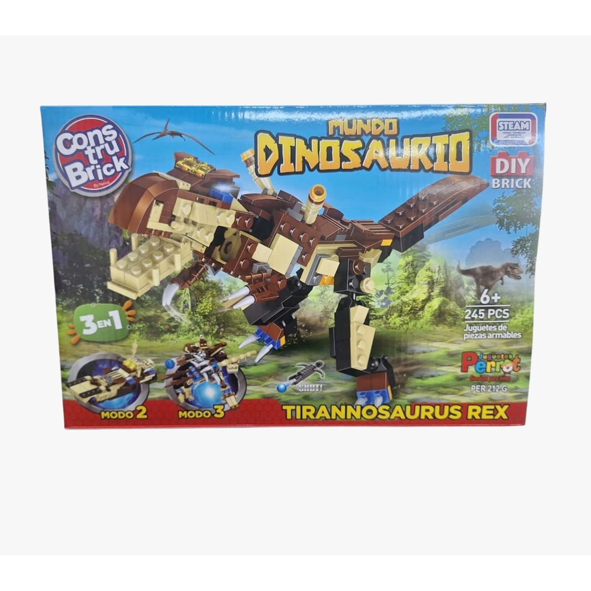 PERROT - CONSTRUBRICK MUNDO DINOSAURIO TIRANNOSAURUS REX