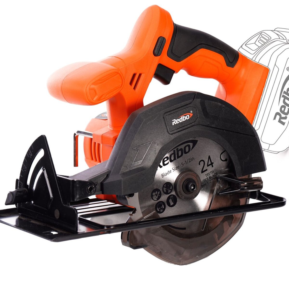 REDBO - Sierra Circular Inalámbrica Redbo CS 21V-140 21V (Solo Herramienta - Sin Batería)
