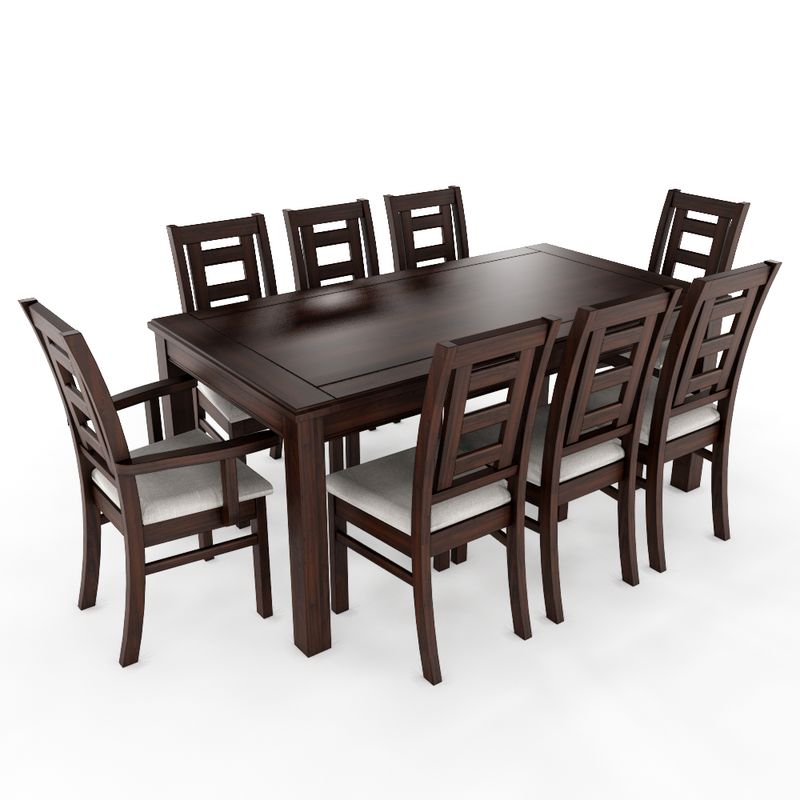 LAS ARAUCARIAS - Juego de Comedor Barcelona 8 Sillas incluye 2 sitiales