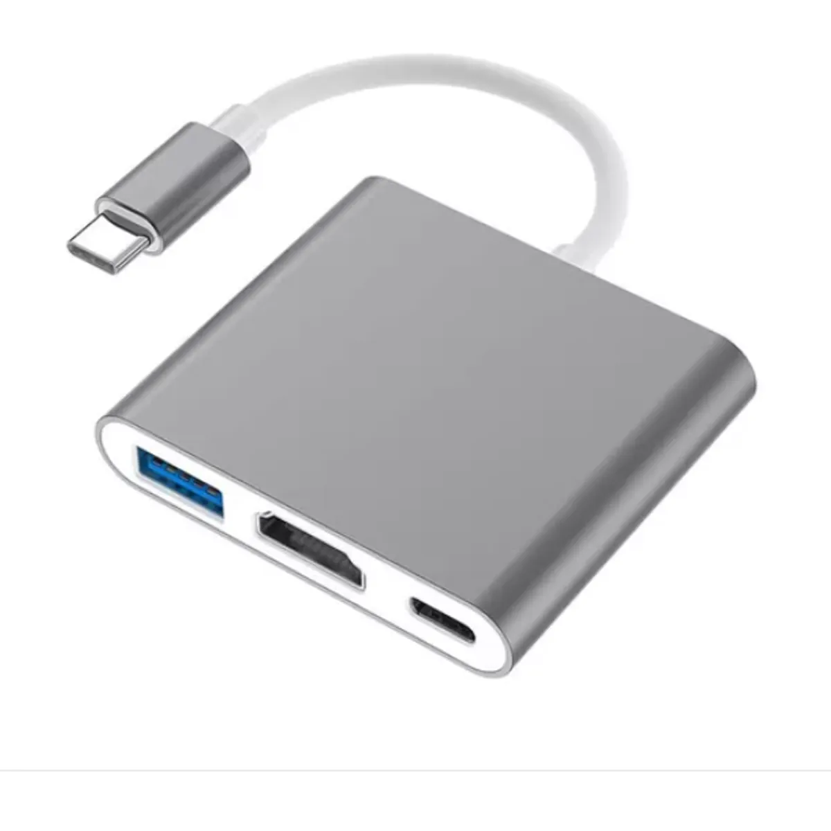 GENERICO - Adaptador Hub 3 En 1 Usb Tipo C A Usb-c Hdmi Usb3.0 Para Mac
