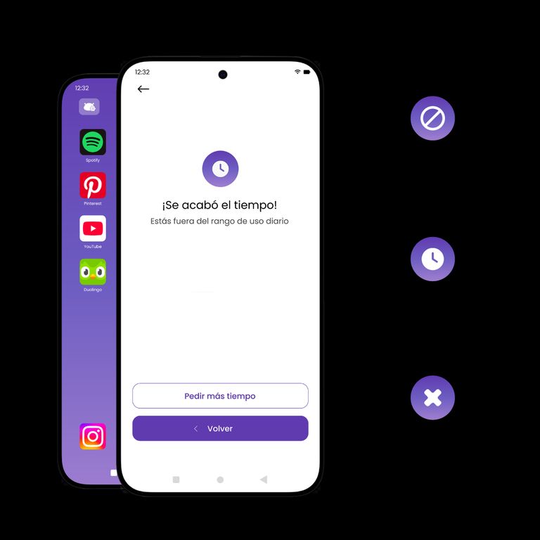 Telefono Celular para Adolescentes Control parental Momophone Verde