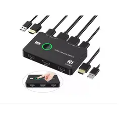 GENERICO - Adaptador Para 2 Computadoras 4k Hdmi 2 Puertos