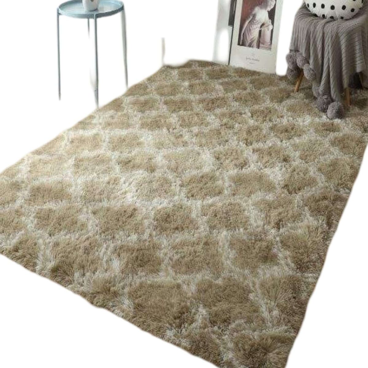 GENERICO - ALFOMBRA PELUDA  180X200 BEIGE