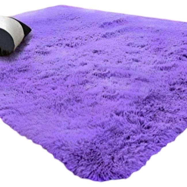 GENERICO - ALFOMBRA PELUDA 200X300 LILA