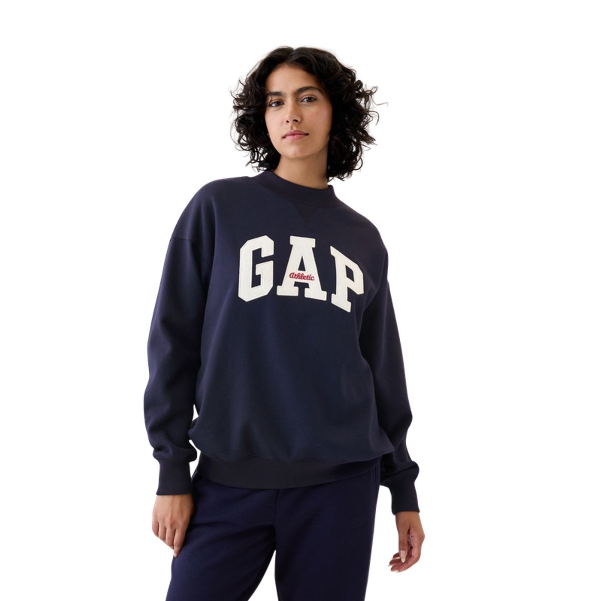 GAP - Polerón Logo Mockneck Sin Cierre Azul