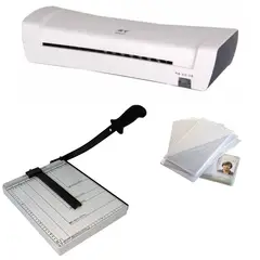 GENERICO - Termolaminadora A4 + Guillotina A4 + 100 micas CARNET