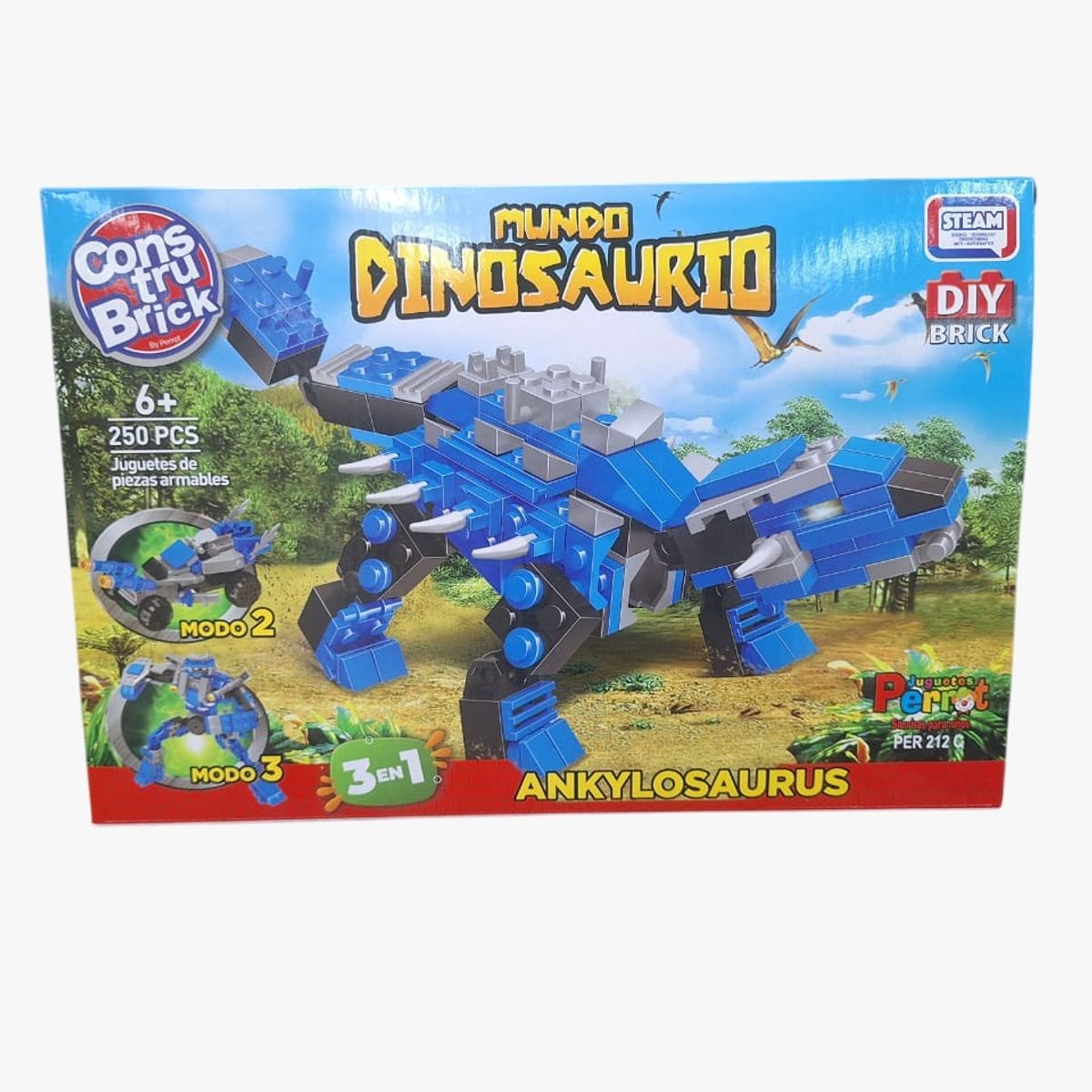 PERROT - CONSTRUBRICK MUNDO DINOSAURIO ANKYLOSAURUS