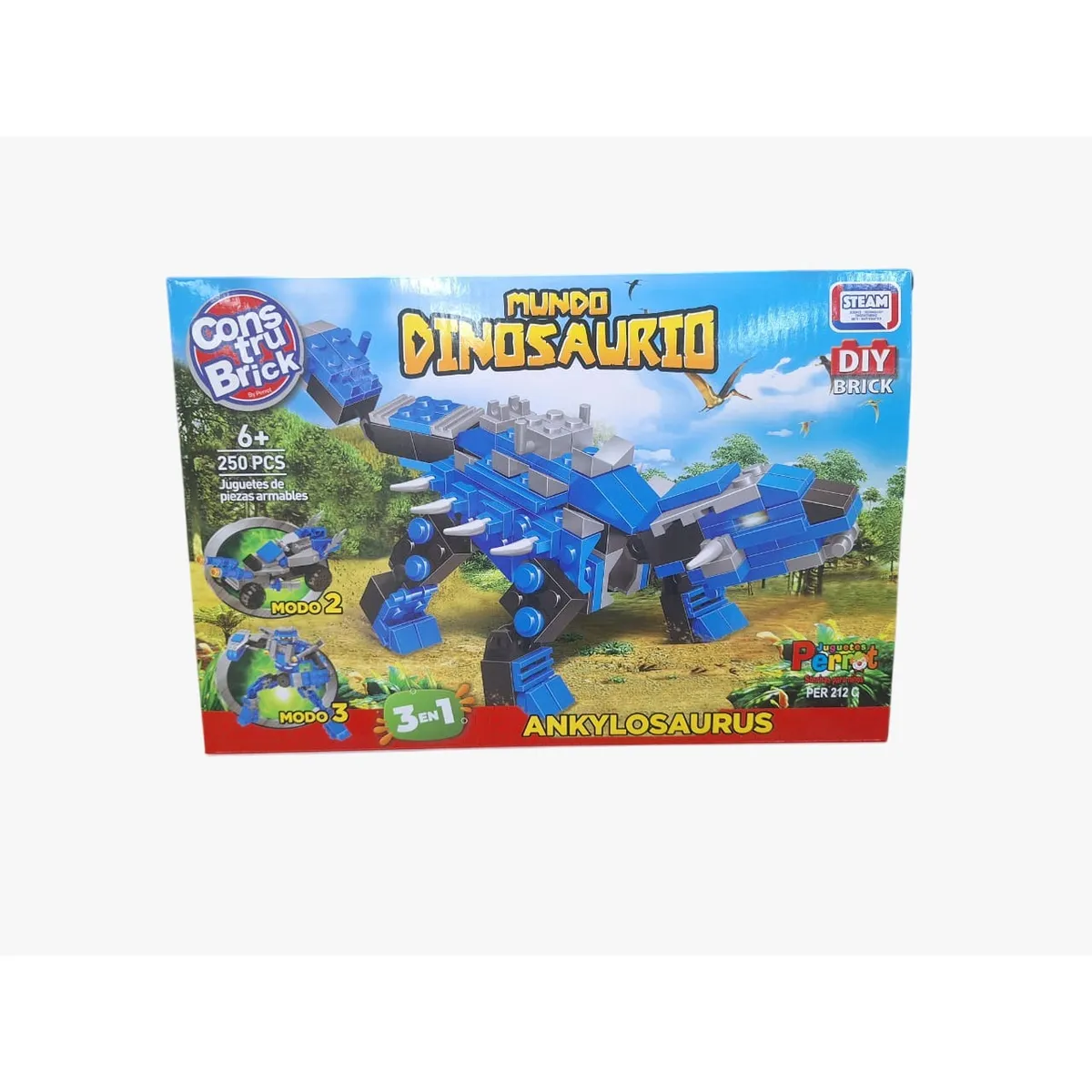 PERROT - CONSTRUBRICK MUNDO DINOSAURIO ANKYLOSAURUS