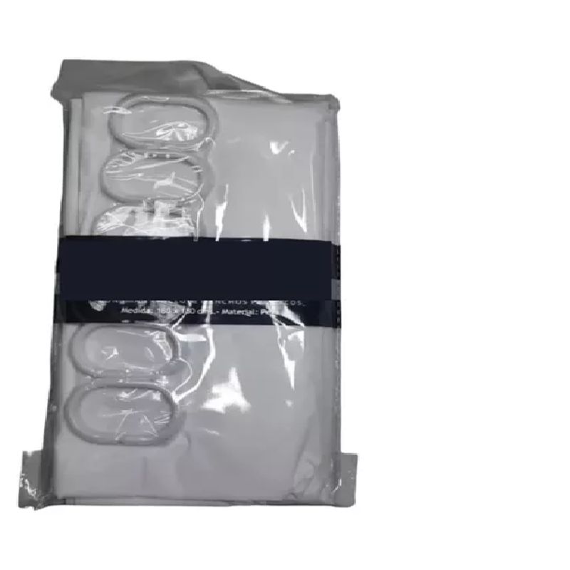 GENERICO - Forro Cortina Baño Con Iman 180 X 180 Cms Incluye Ganchos