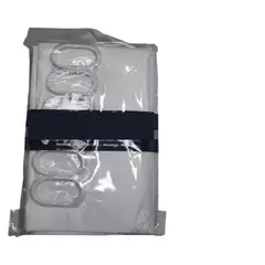 GENERICO - Forro Cortina Baño Con Iman 180 X 180 Cms Incluye Ganchos