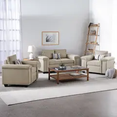 MUEBLES COTTONI - Living 2.1.1 Sicilia Tela Beige