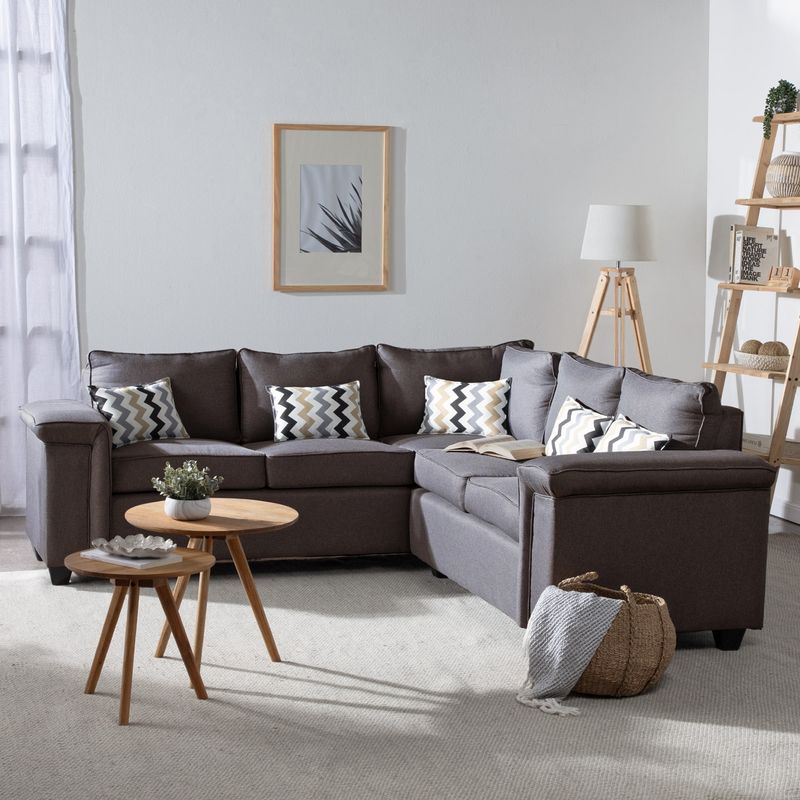 MUEBLES COTTONI - Seccional 3.2 Sicilia Tela Chocolate