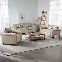 MUEBLES COTTONI - Living 3.2.1 Sicilia Tela Beige