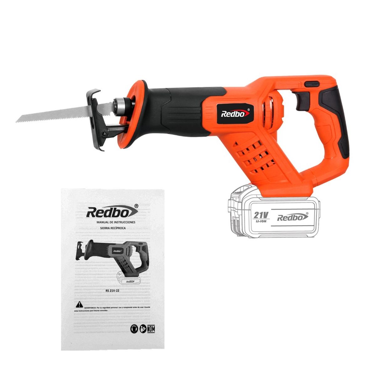 REDBO - Sierra Sable Inalámbrica REDBO RS 21V-22