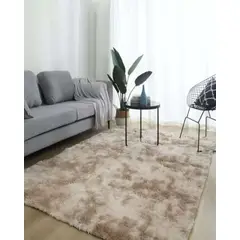 GENERICO - ALFOMBRA PELUDA 150X200 BEIGE