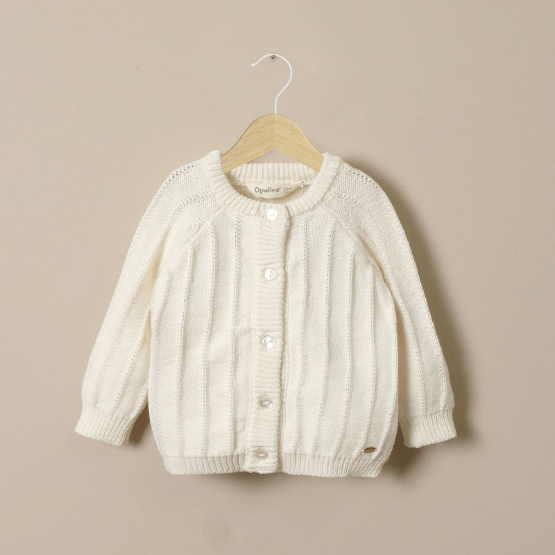 OPALINE - Chalecos Bebé niña Beige 39722 Opaline