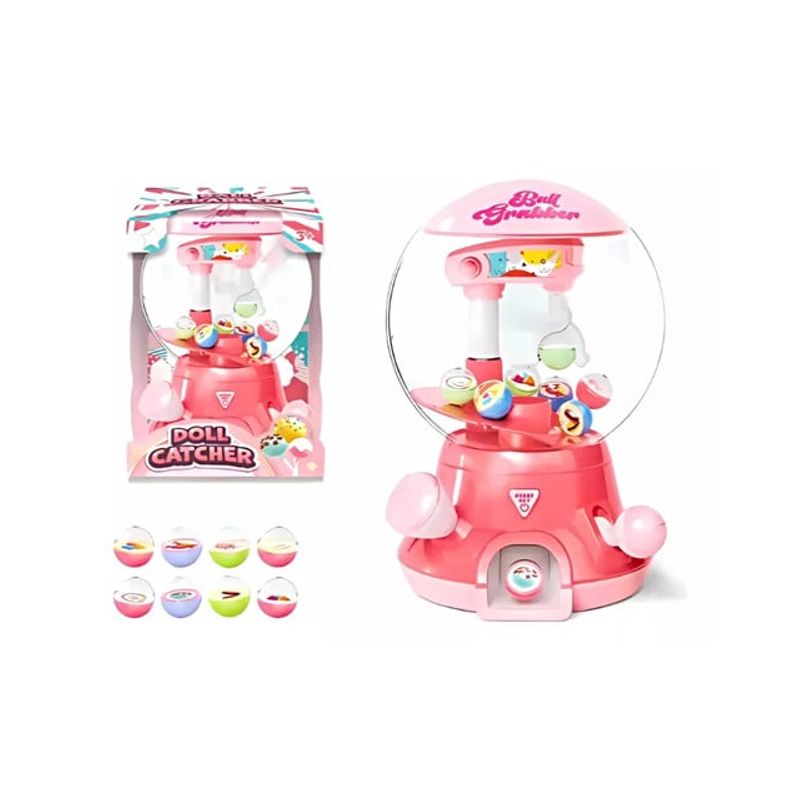 GENERICO - MINI MAQUINA EXPENDEDORA DE PELOTAS ROSADO