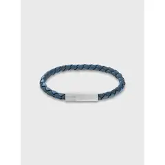 CALVIN KLEIN - Pulsera de Cuero Braided Turquesa