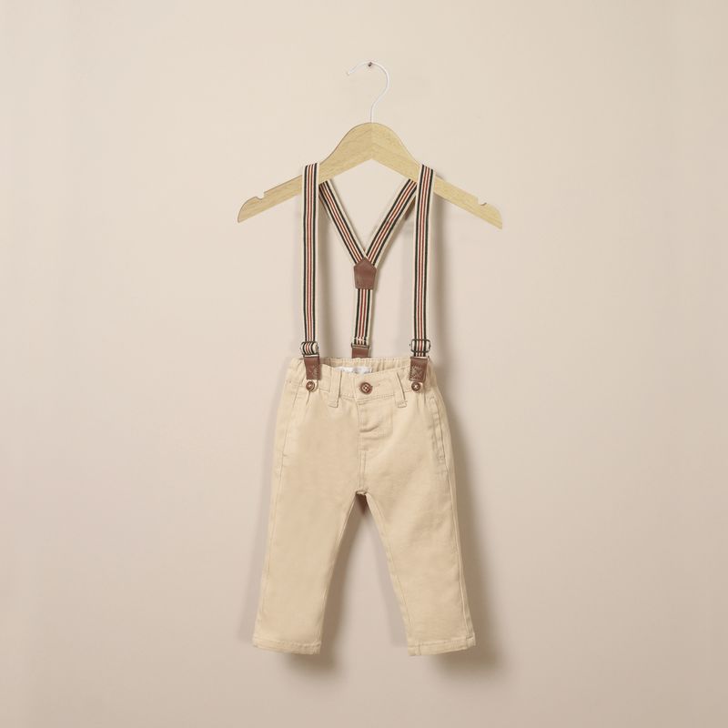 OPALINE - Pantalones Bebé niño Beige 39735 Opaline