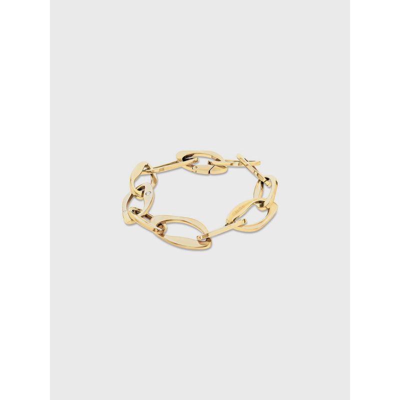 CALVIN KLEIN - Pulsera Eslavones Organic Shape Dorado Calvin Klein
