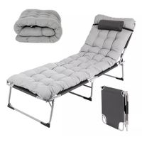 Cama Portatil Multi Posición Silla De Camping Plegable