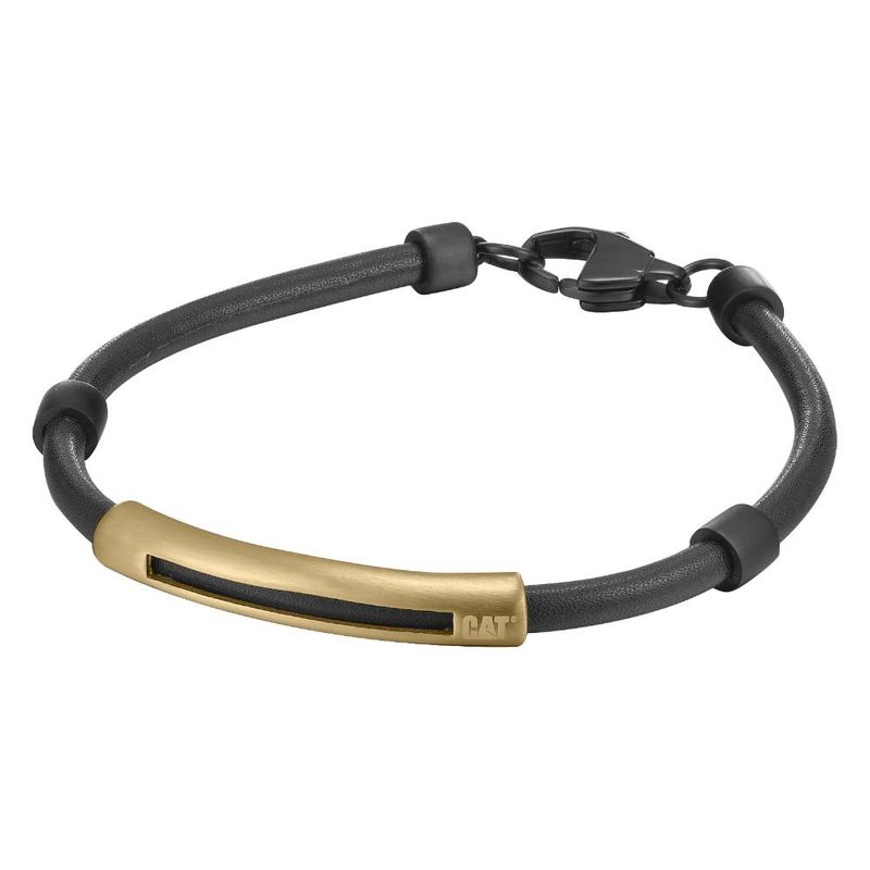 CAT - Pulsera de Hombre Cat J007B70118 Dorado-Negro - Dorado