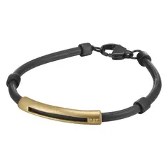 CAT - Pulsera de Hombre J007B70118 Dorado-Negro - Dorado