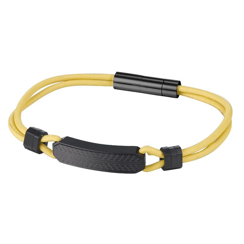CAT - Pulsera de Hombre Cat J001B10171 Negro-Amarillo - Negro