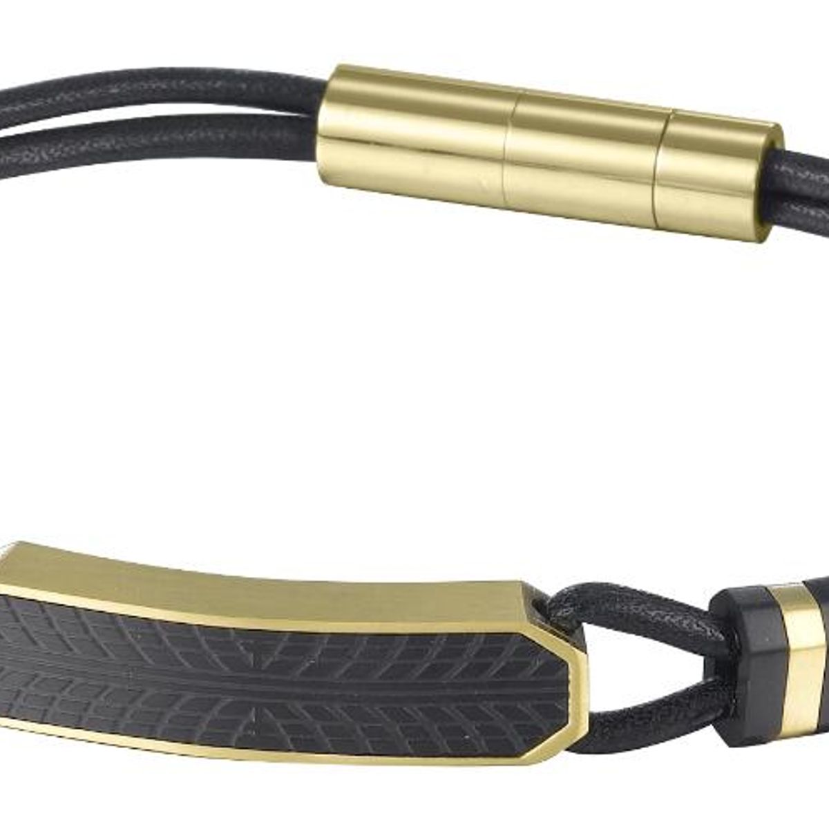 CAT - Pulsera de Hombre Cat J001B10119 Dorado-Negro - Dorado