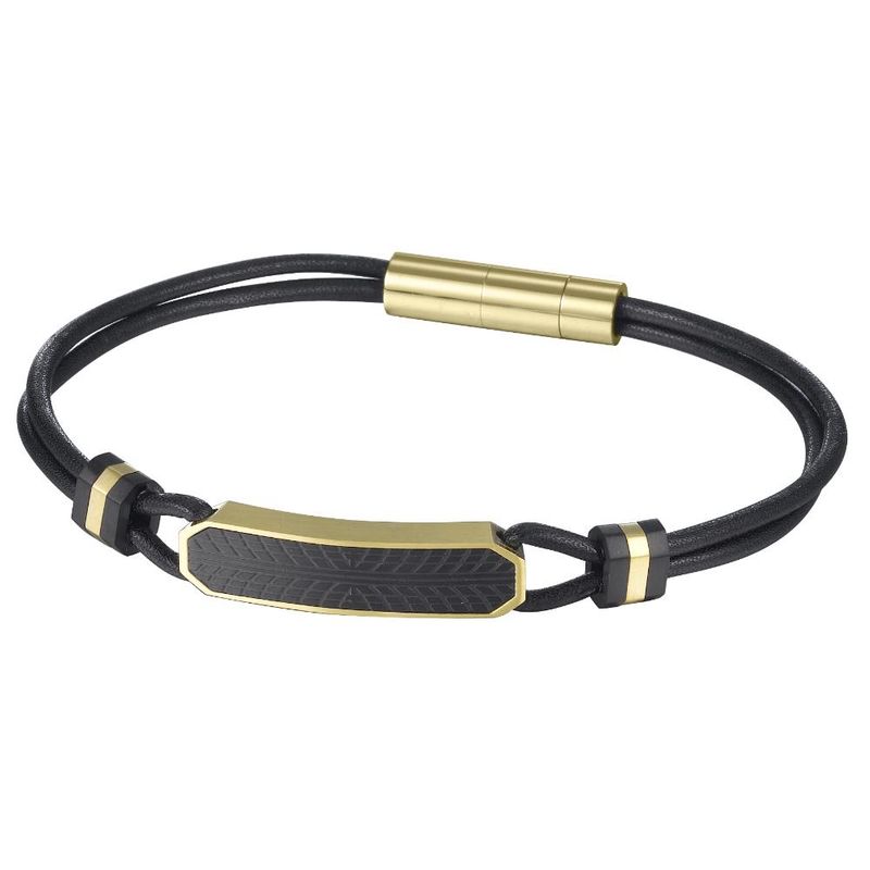 CAT - Pulsera de Hombre Cat J001B10119 Dorado-Negro - Dorado