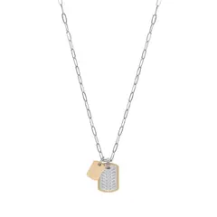 CAT - Cadena de Hombre J003N00128 Plateado-Dorado - Gris