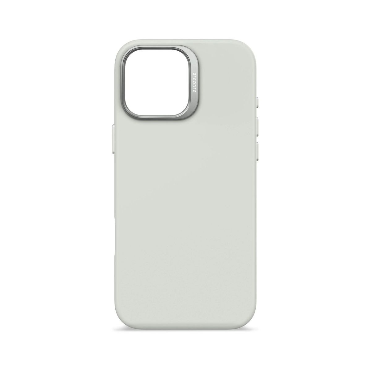 DECODED - Funda silicona antimicrobial Magsafe iPhone 16 Pro Max Gris