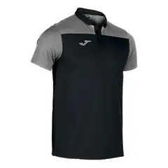 JOMA - Polera Polo Hombre Hobby II Negro Gris