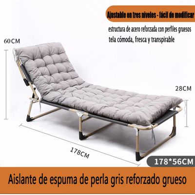 Imagen 2 del producto Cama Portátil Plegable Multi Posición Silla De Camping